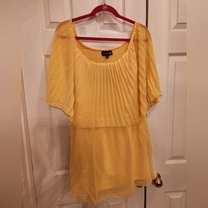 Yellow Chiffon Blouse